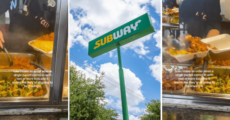Subway worker gives extra food to single parent who had to share with their kids