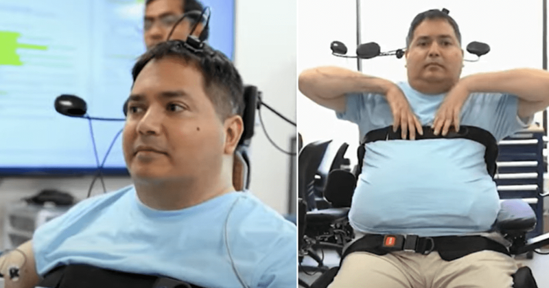 AI helps man suffering from paralysis regain movement in his limbs and it's mind-blowing