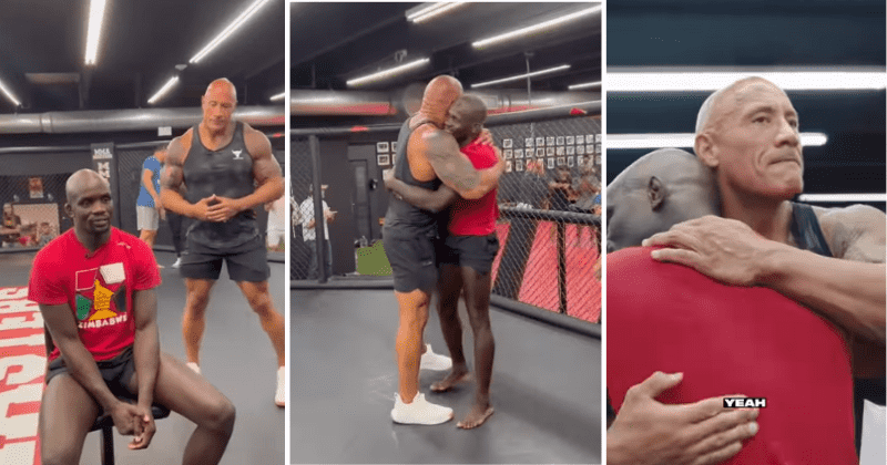 Moved by UFC fighter Gorimbo's struggle with poverty, Dwayne Johnson gifts him a new home