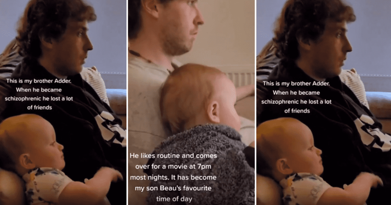 Man with schizophrenia finds comfort in his young nephew after losing all his friends