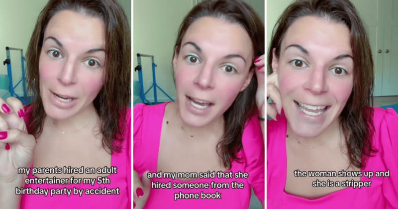 Woman shares hilarious story of how her mom accidentally hired a stripper for her 5th birthday party