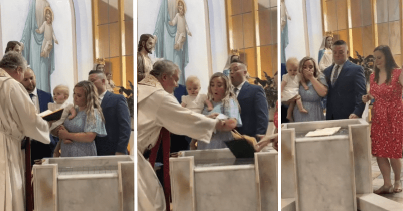 11-month-old's hilarious mishap at church turns baptism into a memorable moment: 'Not today Jesus'