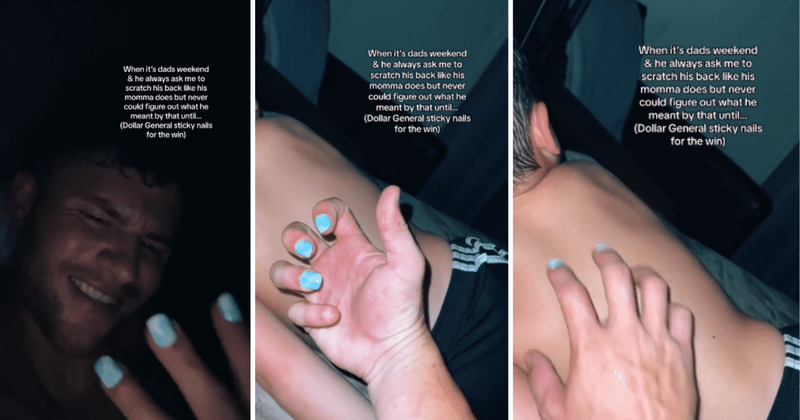 Dad shares ultimate hack when his son asks him to 'scratch his back like his momma'
