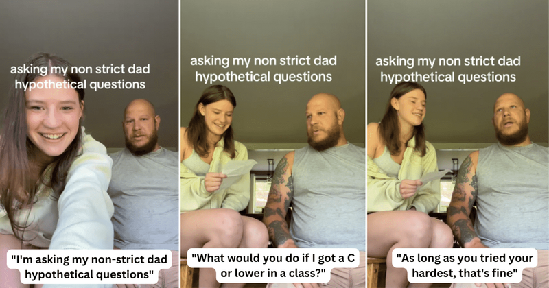 'Non-strict dad' responds to daughter's hypothetical scenarios in the most 'excellent parent' way