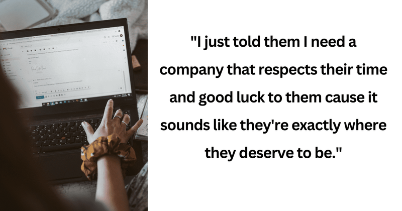 Assertive job seeker sets boundaries by refusing to fill out paperwork prior to job offer