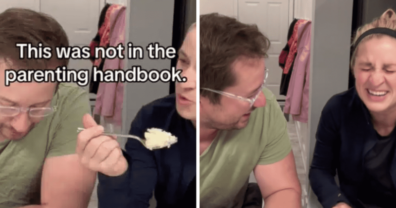 Toddler's unique take on childbirth sparks hilarious dinner table conversations with parents