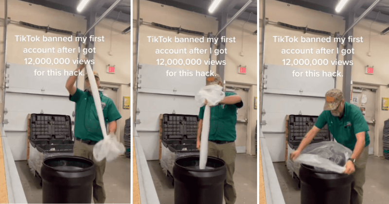 Woman shares an effortless hack to change garbage disposal bags leaving everyone stunned