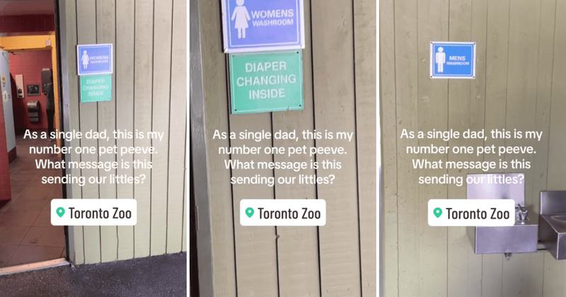 Single dad calls for change after zoo installed 'diaper changing station' only in women's restrooms