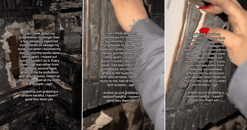 Community unites to support woman in rebuilding library after tragic loss of all her books