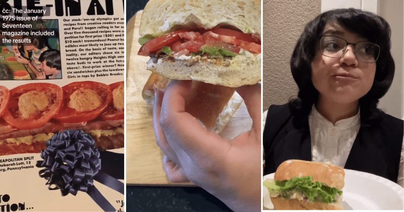 Person recreates sandwich recipes from the 1970s and the internet is in love with it