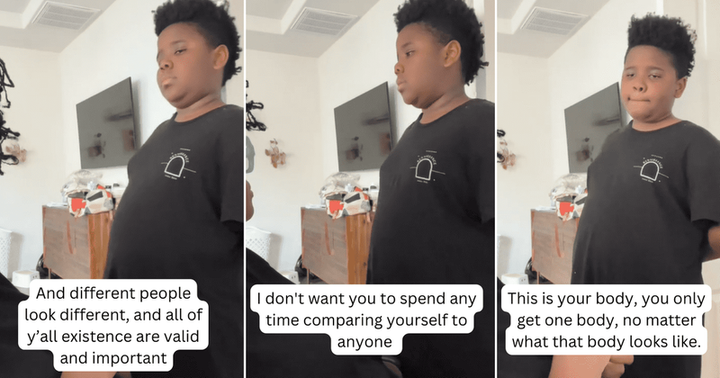 Mom teaches son to love his body after finding out that he does not like how he looks