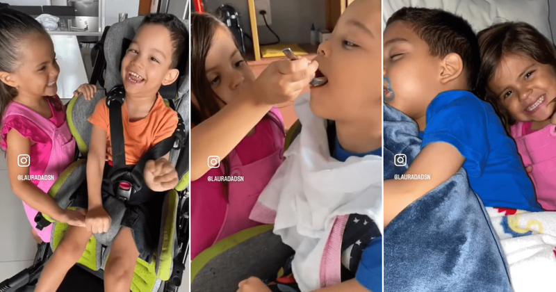 Kid with cerebral palsy has an adorable playdate filled with treats and fun and it is wholesome