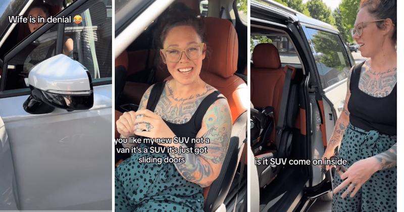 Mom hilariously denies that her new vehicle is a SUV instead of a van: 'It's just got sliding doors'