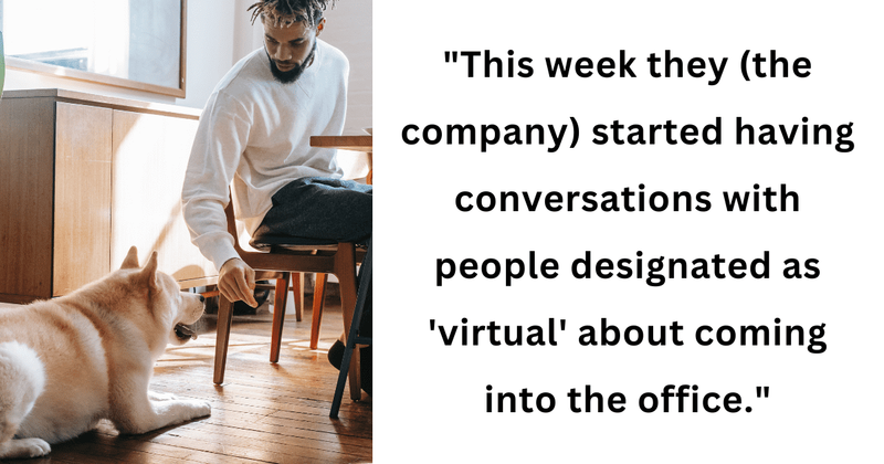 Work-from-home employee fights to retain job amidst company's insistence on returning to the office