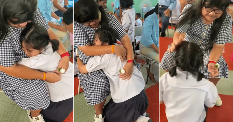 Single father's adorable and moving gesture for his daughter on Mother's Day wins hearts online