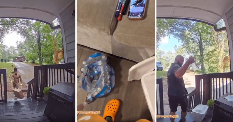 Man deals with frustrated deliver men at his doorstep through a creative and kind solution