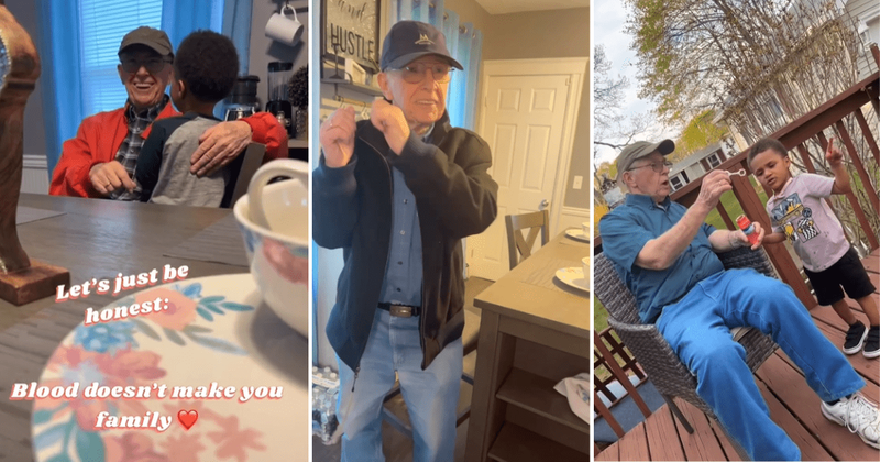 Family 'adopts' kind 82-year-old widowed neighbor as their beloved grandfather: 'He brings joy'