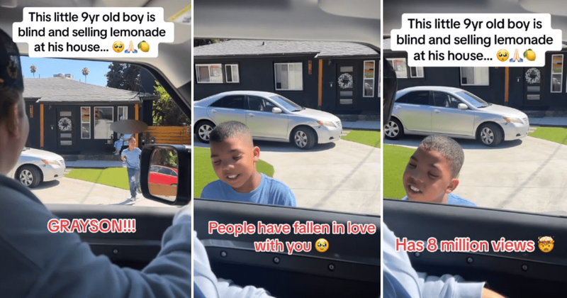 Boy sells lemonade to earn enough money to 'see the world' before he completely loses his vision
