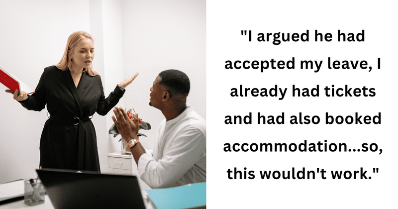 Employee makes bold statement by resigning after boss rejects weekend leave request