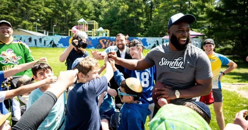 NFL icon Leonard Fournette wins hearts at camp for kids with chronic illnesses and disabilities