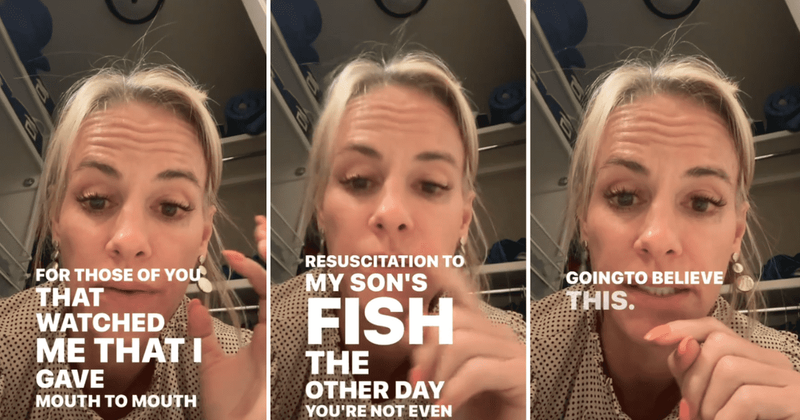 Mom embarks on a rescue mission to retrieve son's pet frog from the bathroom: 'This is motherhood'