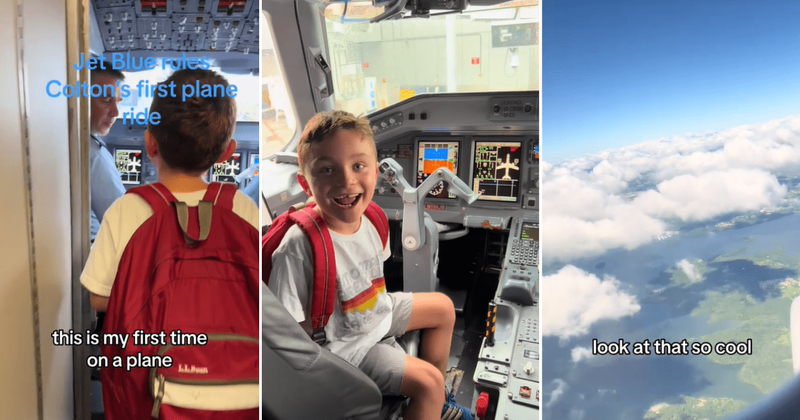Mom praises airlines for giving her 6-year-old son a 'special' first-time flight experience