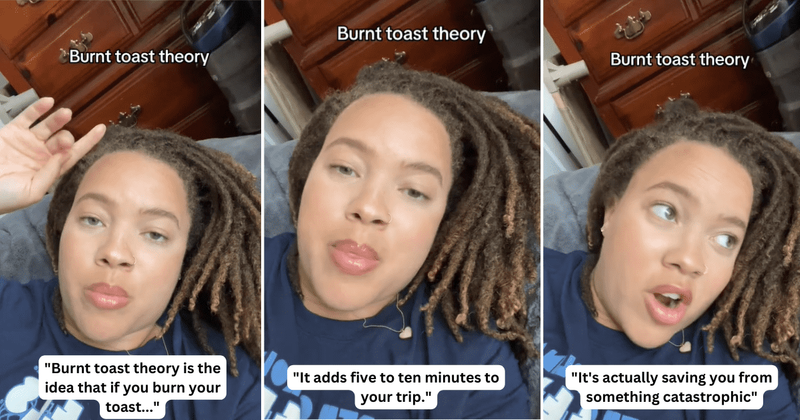 Woman explains how using the 'burnt toast theory' to manage anxiety helps ground her