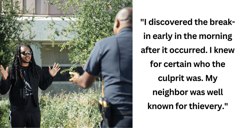 Man brilliantly turns the tables on deceptive neighbor who stole things from his car