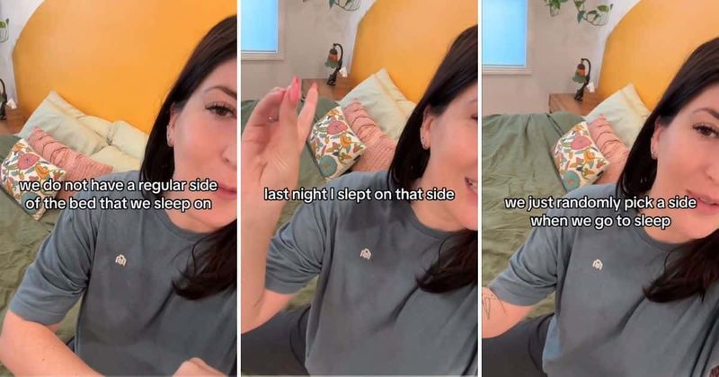 Couple reveals they don't have a favorite side of the bed and the internet refuses to believe them