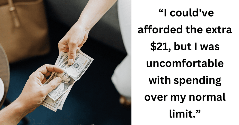 Man refuses to leave a tip to 'avoid spending over the limit' but later changes his mind