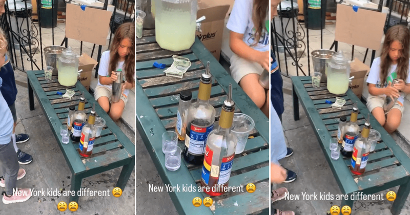 Young girl's luxurious lemonade stand in New York City is winning everyone's hearts