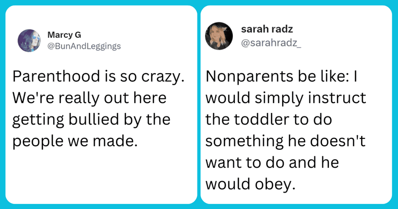 25 hilarious and honest tweets that capture different sides of the parenting journey