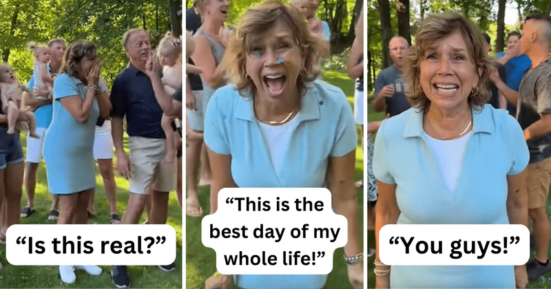 Grandmother has the sweetest reaction to finding out her child is expecting triplets: 'The best day'