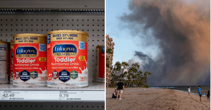 Volunteers help to deliver essential baby supplies on jet skis to mothers affected by Maui wildfires