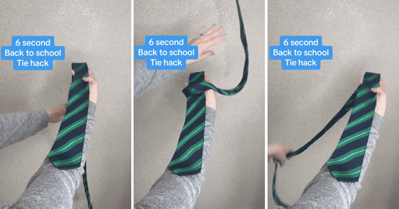 Mom shares a 6-second hack for tying a tie like a pro and it will save you so much time