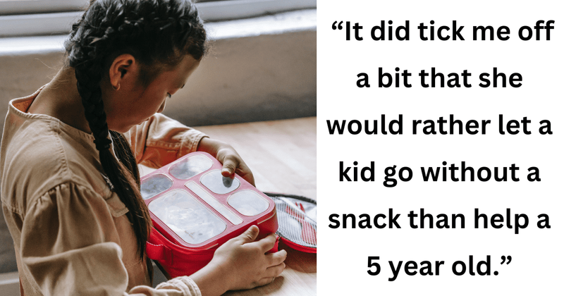 Woman stands up for daughter after teacher refuses to help with 'difficult-to-open' lunches