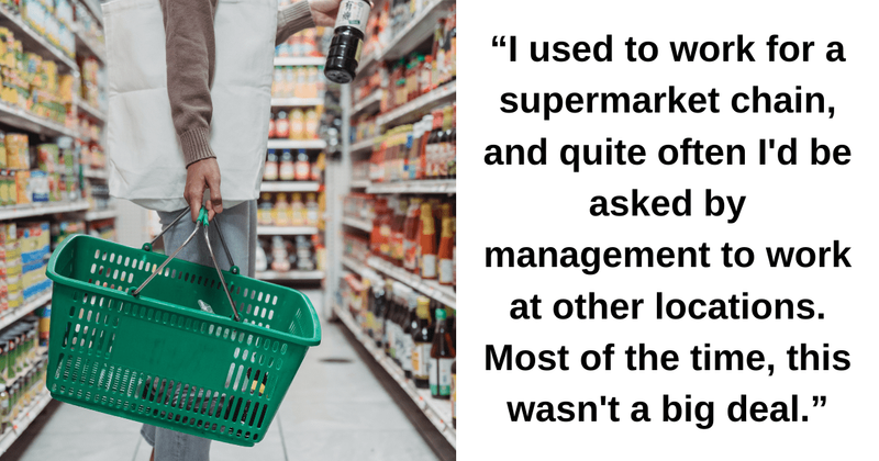 Supermarket employee finds a creative and hilarious solution to get out of early morning shift