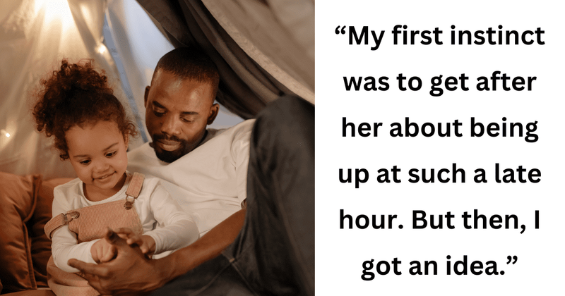 Dad creates special core memory with 3-year-old daughter upon finding her awake at 2 in the morning