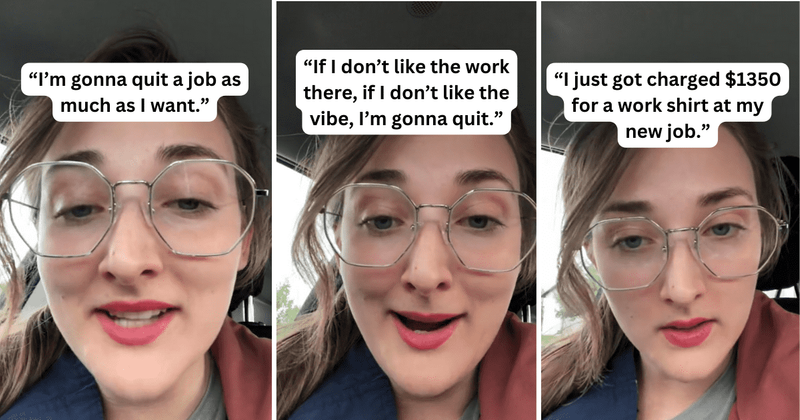 Woman quits job after new employer unreasonably charged her for work shirt without telling her