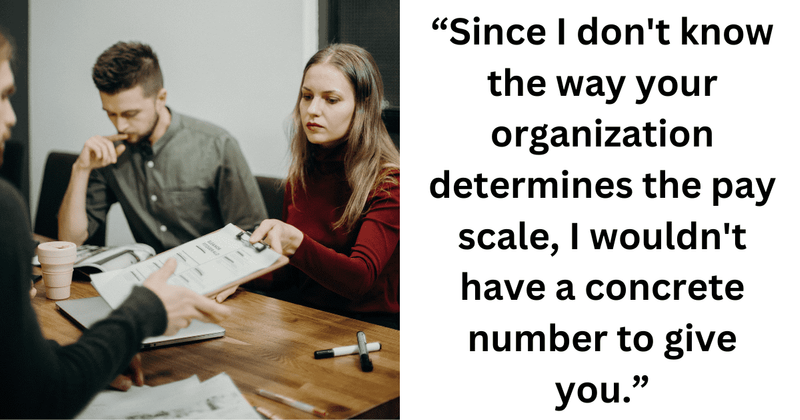 Employee explains how to approach the questions of desired pay during interviews