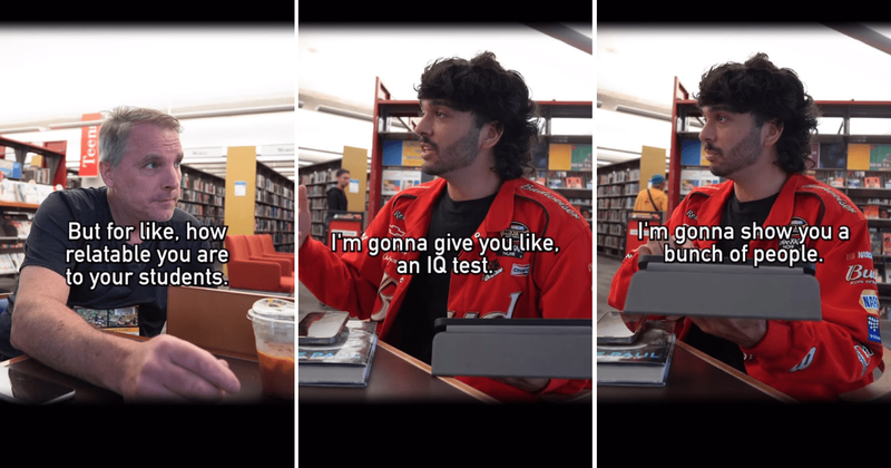 Teacher humorously one-ups student with 'dad joke of the year' when asked to identify a celebrity