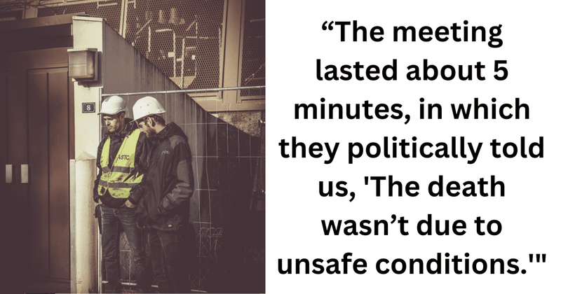 Employees walk out when boss asks them to work after colleague's death due to bad working conditions