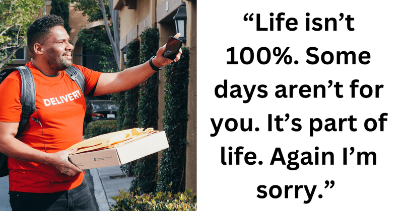 Woman gets hilarious life advice from DoorDash driver who delivered her food to the wrong address