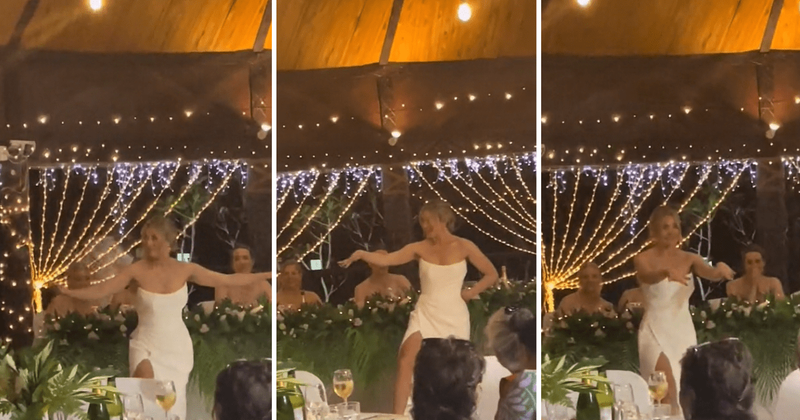 Bride learns and performs graceful Samoan dance to honor her in-laws: 'Married the right woman'