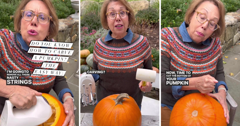 'Everyone’s grandmother' Barbara heralds the Halloween season with impressive pumpkin carving hack