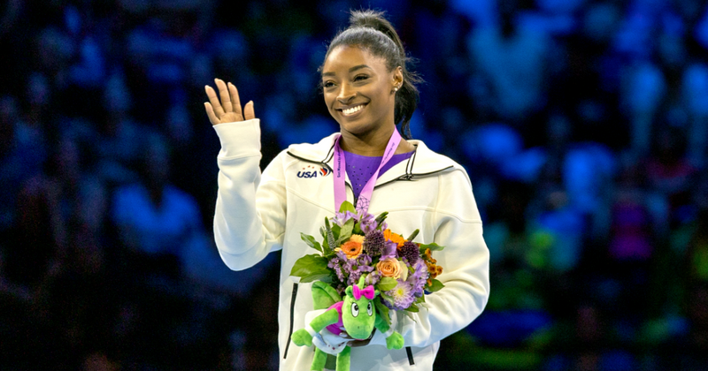 Simone Biles makes history as the most decorated gymnast in the world with 21st world title