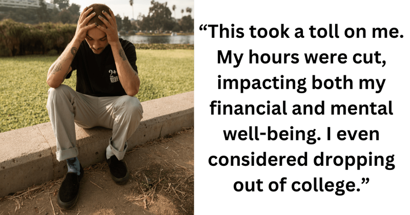 College student strategically reports toxic co-worker at job for stealing student welfare fund