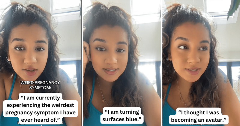 Pregnant woman baffled by weird symptom that turned sweat blue: 'Thought I was becoming an Avatar'