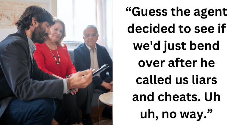 Couple uses quick-thinking to get back at insurance agent who tried to outsmart them