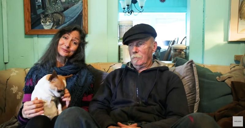 Woman continues to live in unique 'floating home' she built with her late husband